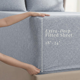 Hearth & Harbor pillowcase 20x40 resting on bed