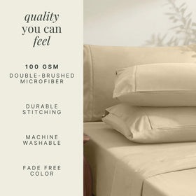 Cream fabric from Hearth & Harbor resists fading and maintains vibrant color