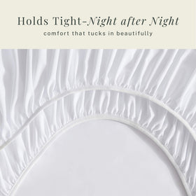 Hearth & Harbor deep-pocket design fits mattresses up to 24 inches deep.