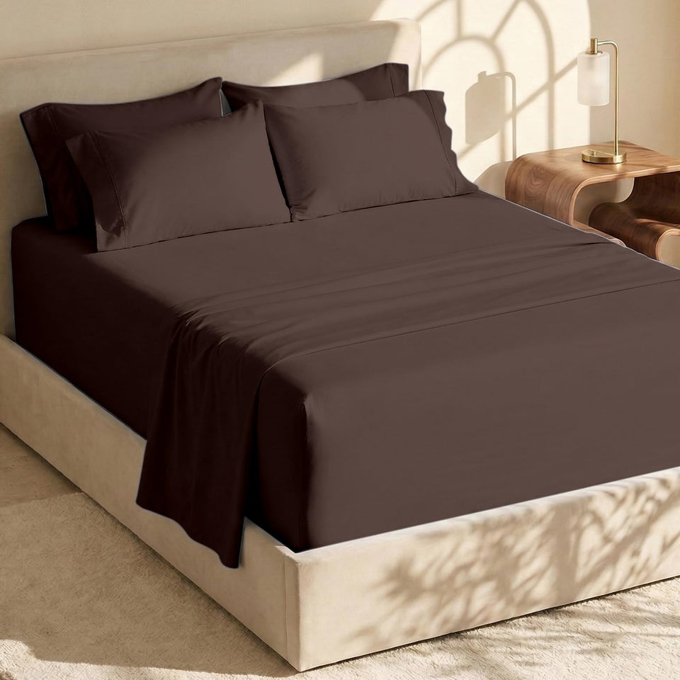 Hearth & Harbor deep-pocket king fitted sheet 78x80 for tall mattresses