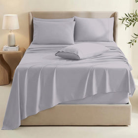 Hearth & Harbor queen flat sheet measures 90x102 inches for full bed coverage