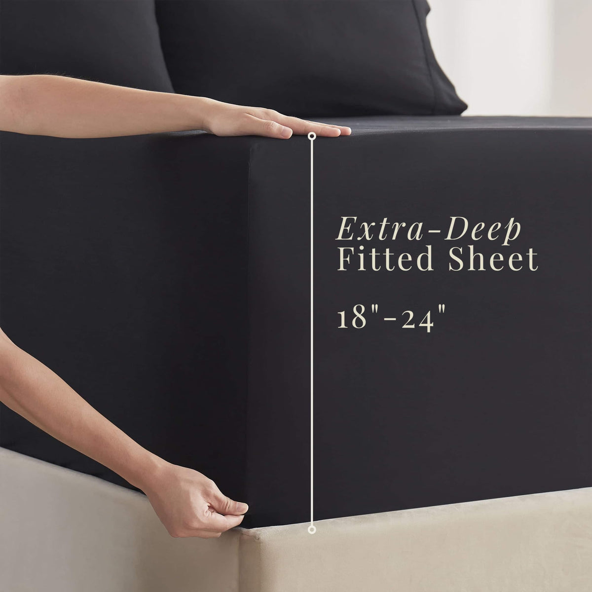 Hearth & Harbor black pillowcases for the set deliver smooth, everyday comfort.