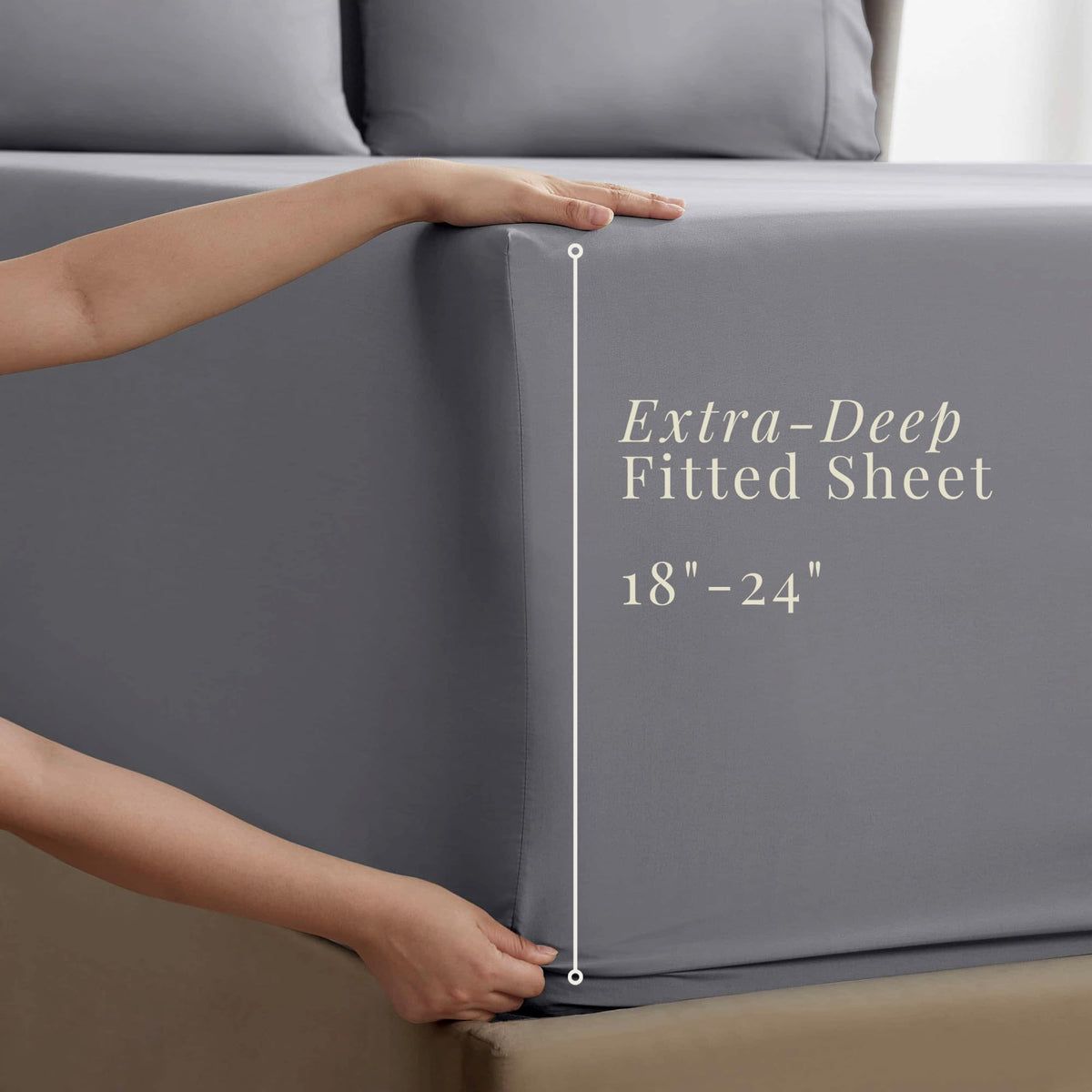 Hearth & Harbor king flat sheet offers generous 105 by 102 inches coverage.