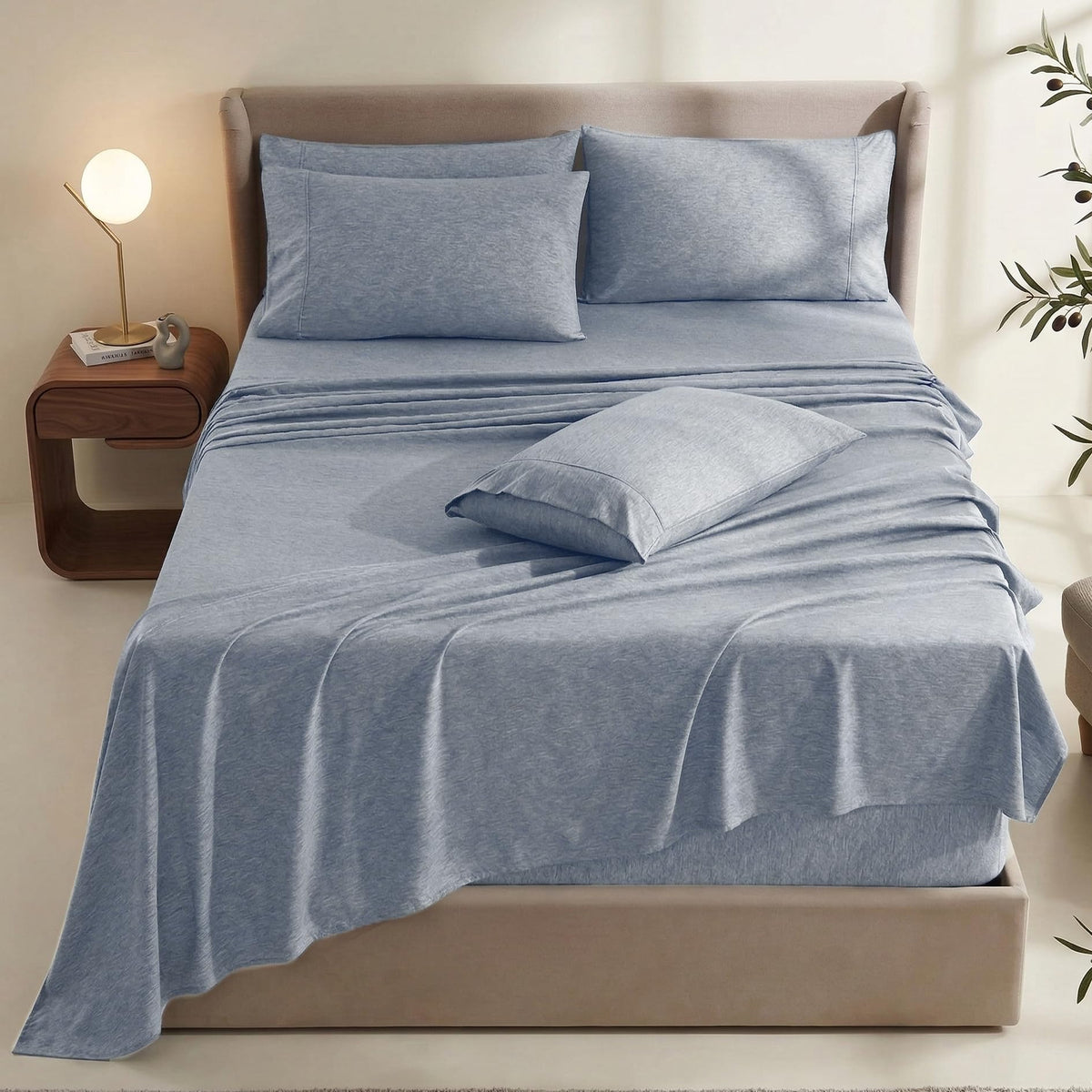 Hearth & Harbor flat sheet 90x102 inches provides generous bed coverage