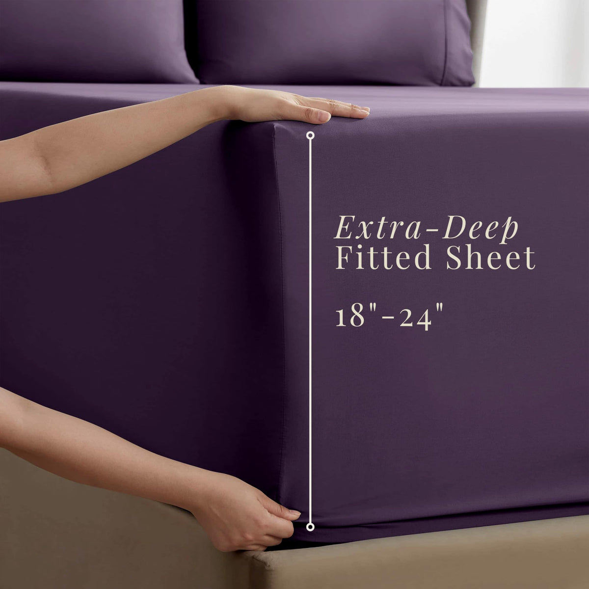 Hearth & Harbor eggplant king pillow cases protect pillows with soft, durable microfiber.
