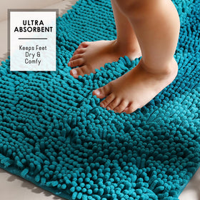 Hearth & Harbor machine-washable bath mat for easy cleaning