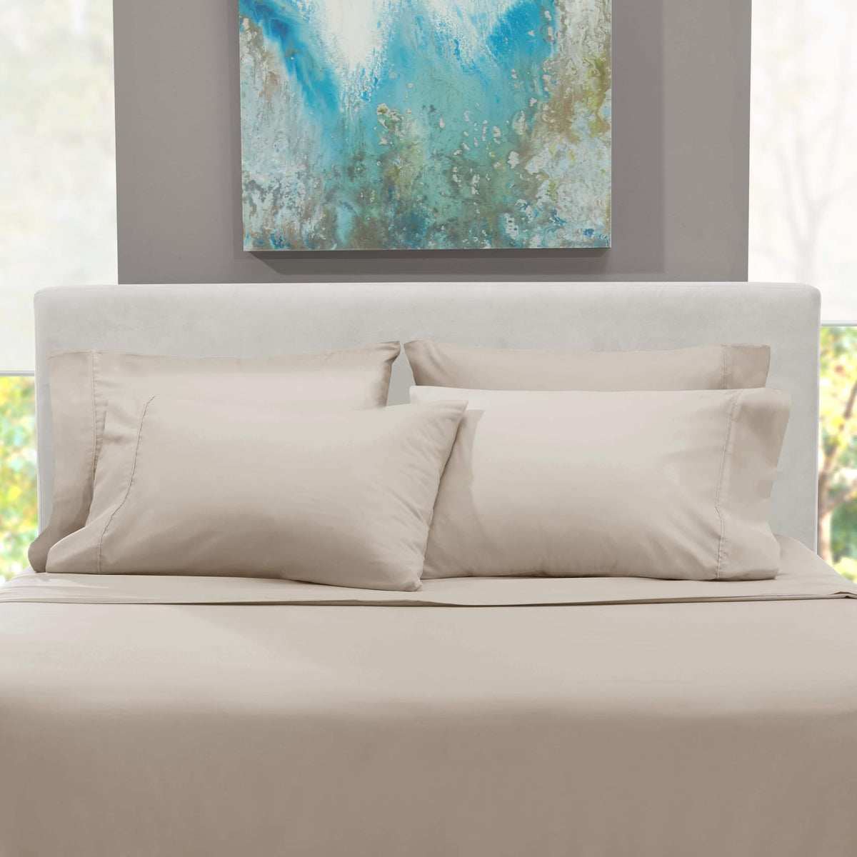 Hearth & Harbor deep elastic edge provides secure fit on tall mattresses