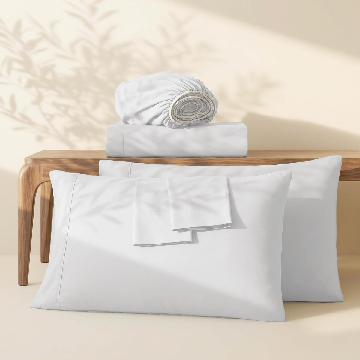 Hearth & Harbor microfiber sheets brushed on both sides for lasting softness.
