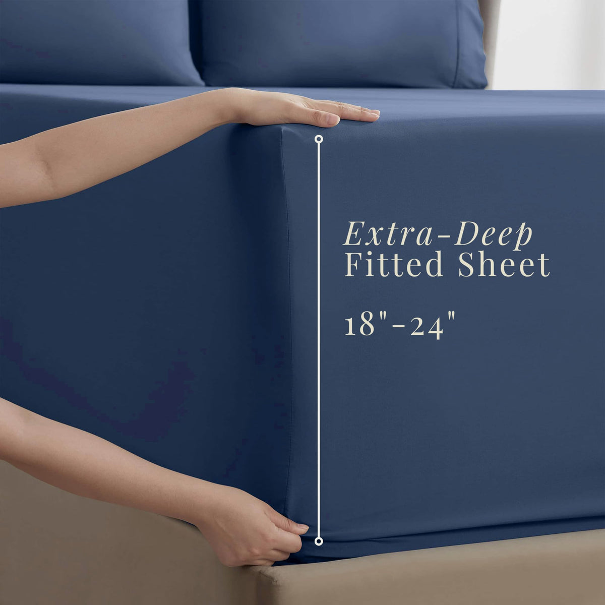 Hearth & Harbor four pillowcases arranged with durable stitching finish