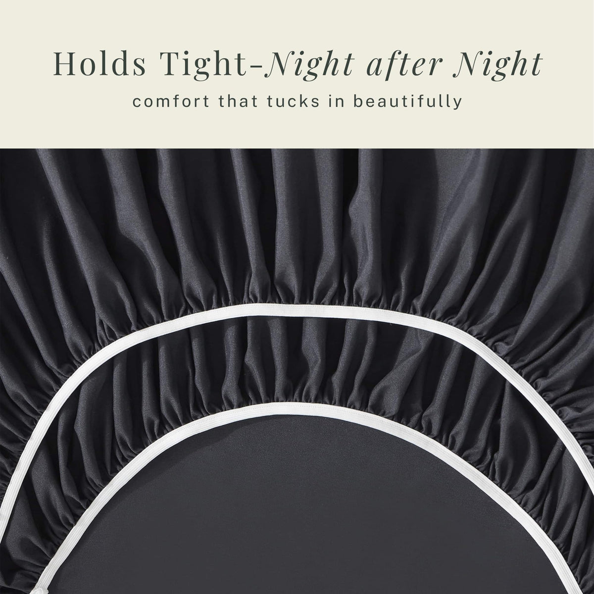 Hearth & Harbor packaging image showcases durable, easy-care bedding.