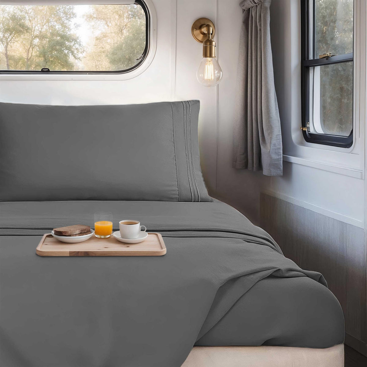 Hearth & Harbor second pillowcase for RV short queen for coordinated sleep setup