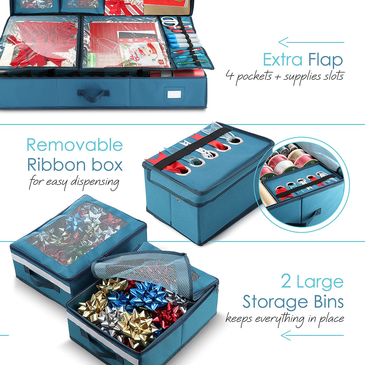Hearth & Harbor top gift bag hook simplifies bag-ready wrapping.