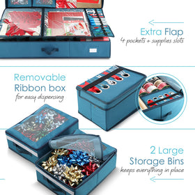 Hearth & Harbor top gift bag hook simplifies bag-ready wrapping.