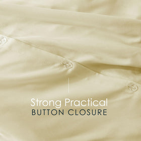 Hearth & Harbor Vanilla Yellow care label indicates machine washable fabric.