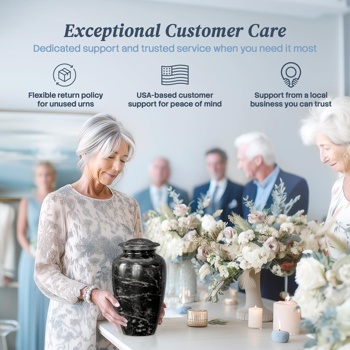 Hearthy Home family memory urn as a respectful focal point.