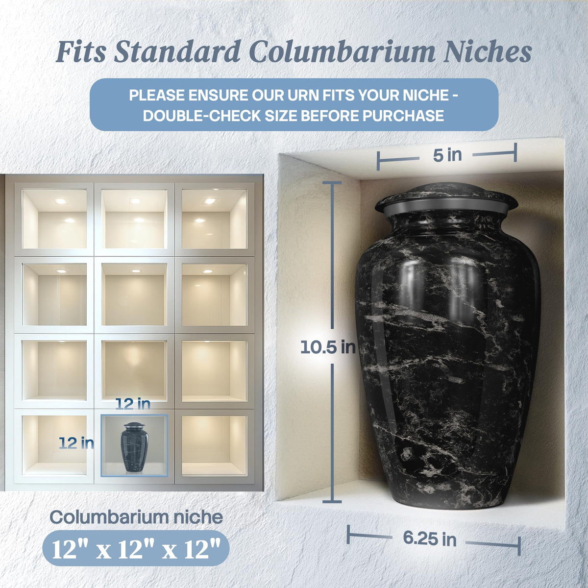 Hearthy Home urn close-up reveals handcrafted detailing and craftsmanship.