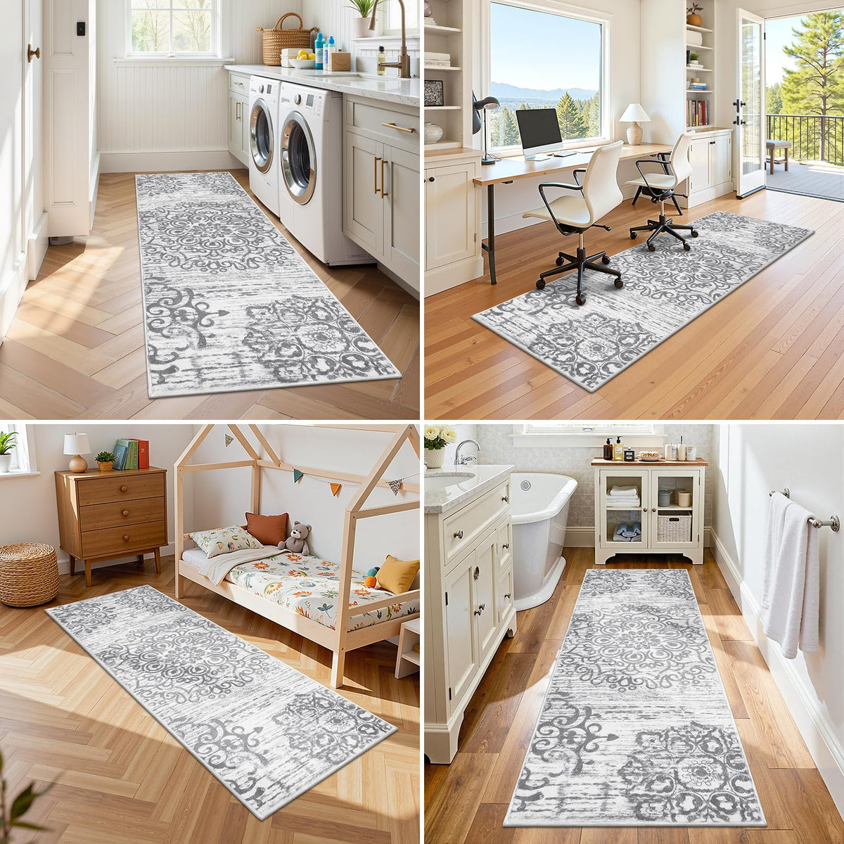 HEBE RUGS entryway kitchen rug suits high-traffic spaces with style