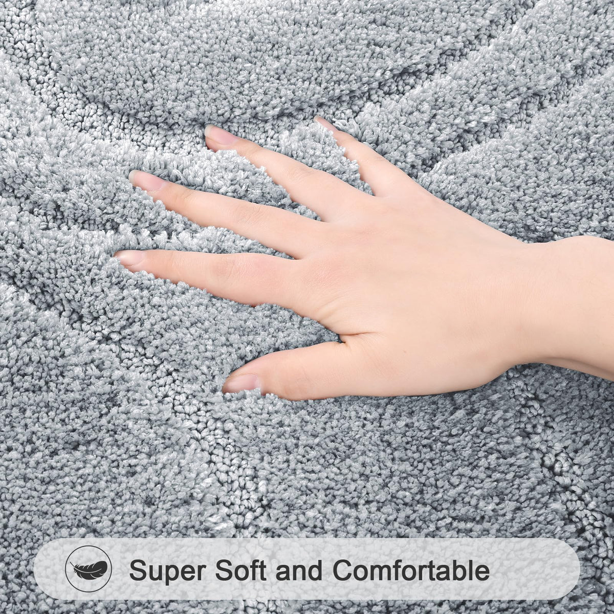 HEBE Rugs non-slip bottom detail on wood or tile floors