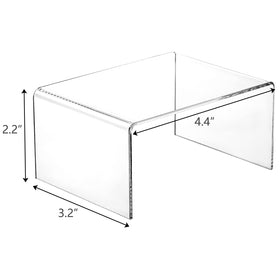 Hedume cupcakes elevated on clear risers for visual appeal