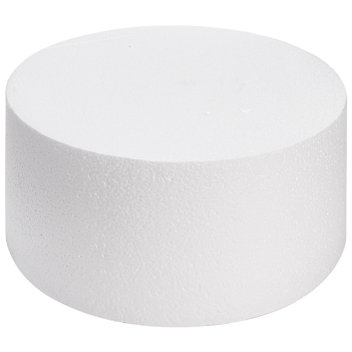 Hedume round foam cake dummy with 12-inch diameter, ideal for decorating and display.