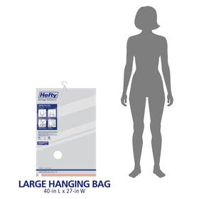 Hefty Shrink-Pak durable, reusable design highlights eco-friendly, long-term storage solution.