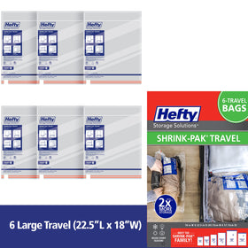 Hefty Shrink-Pak durable-material construction for long-lasting reuse.