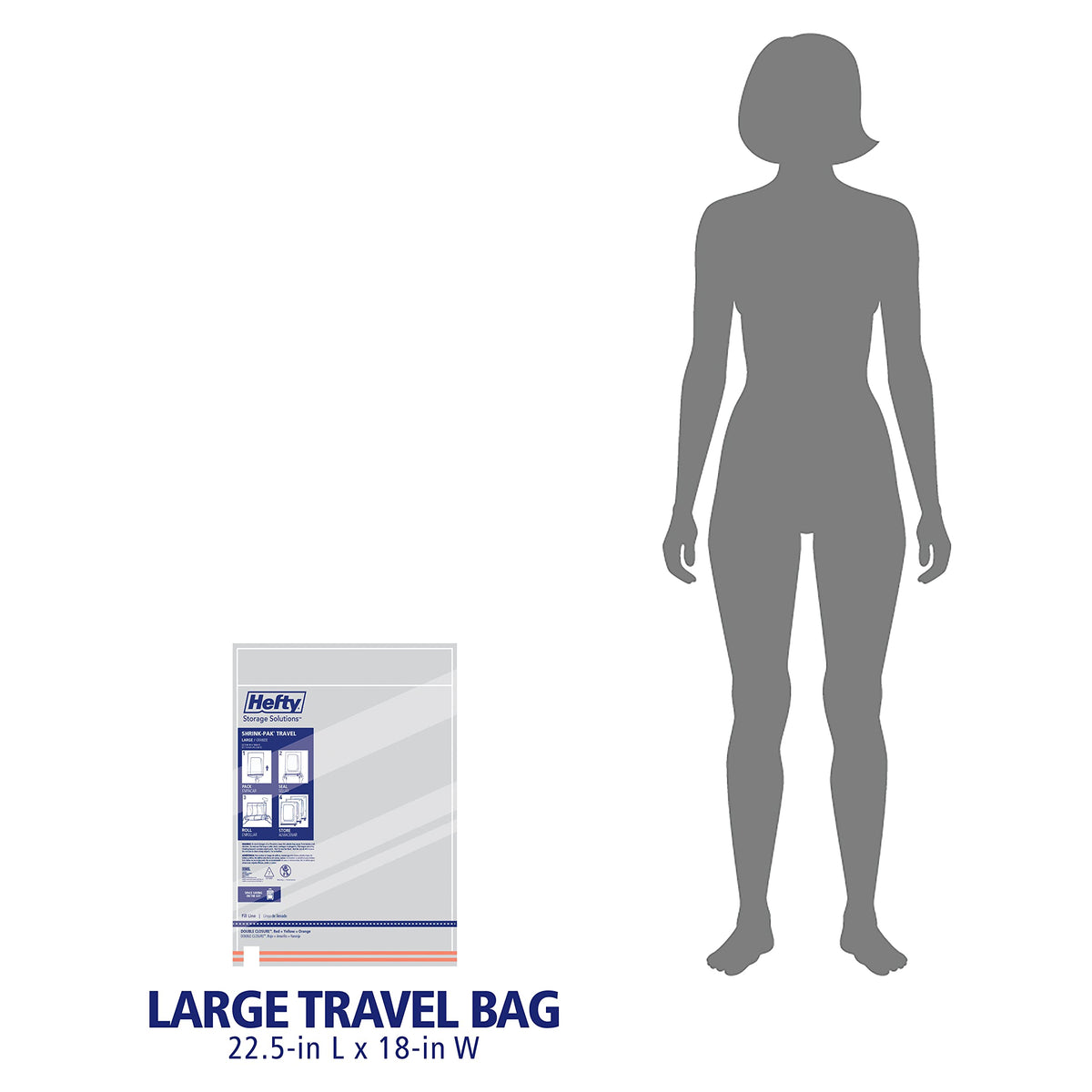 Hefty Shrink-Pak reusable-design supports eco-friendly storage options.