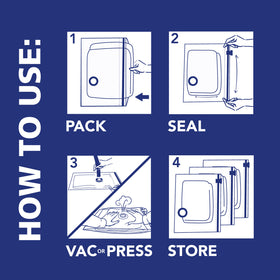 Perfect for travel or moving, these bags keep essentials organized and compact.