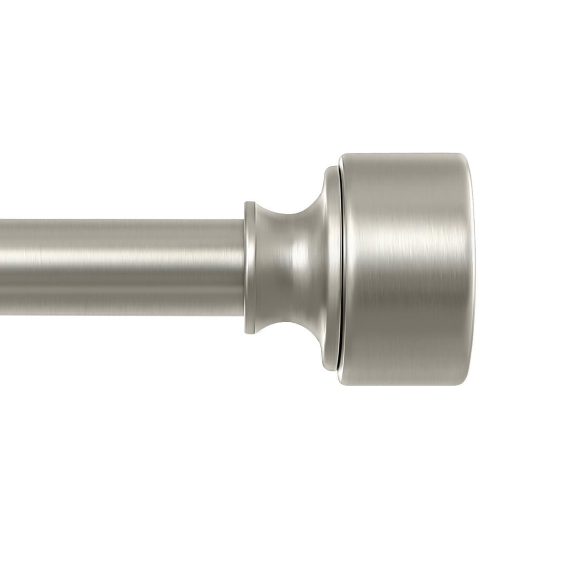 HEI! DEAR brushed nickel curtain rod shown at 36–88 inches for sturdy drapery support.