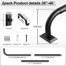 Hei! Dear durable wrap-around rod resists bending due to strong metal core.