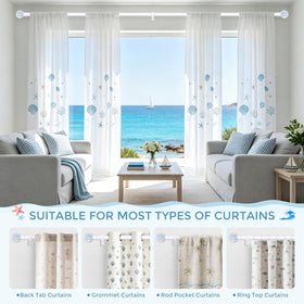hei! dear white rod finish with baked-on lacquer offers glossy durability