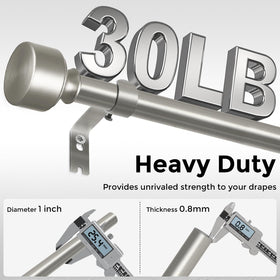 HEI! DEAR telescoping rod sized 36–88 inches for flexible window fit.