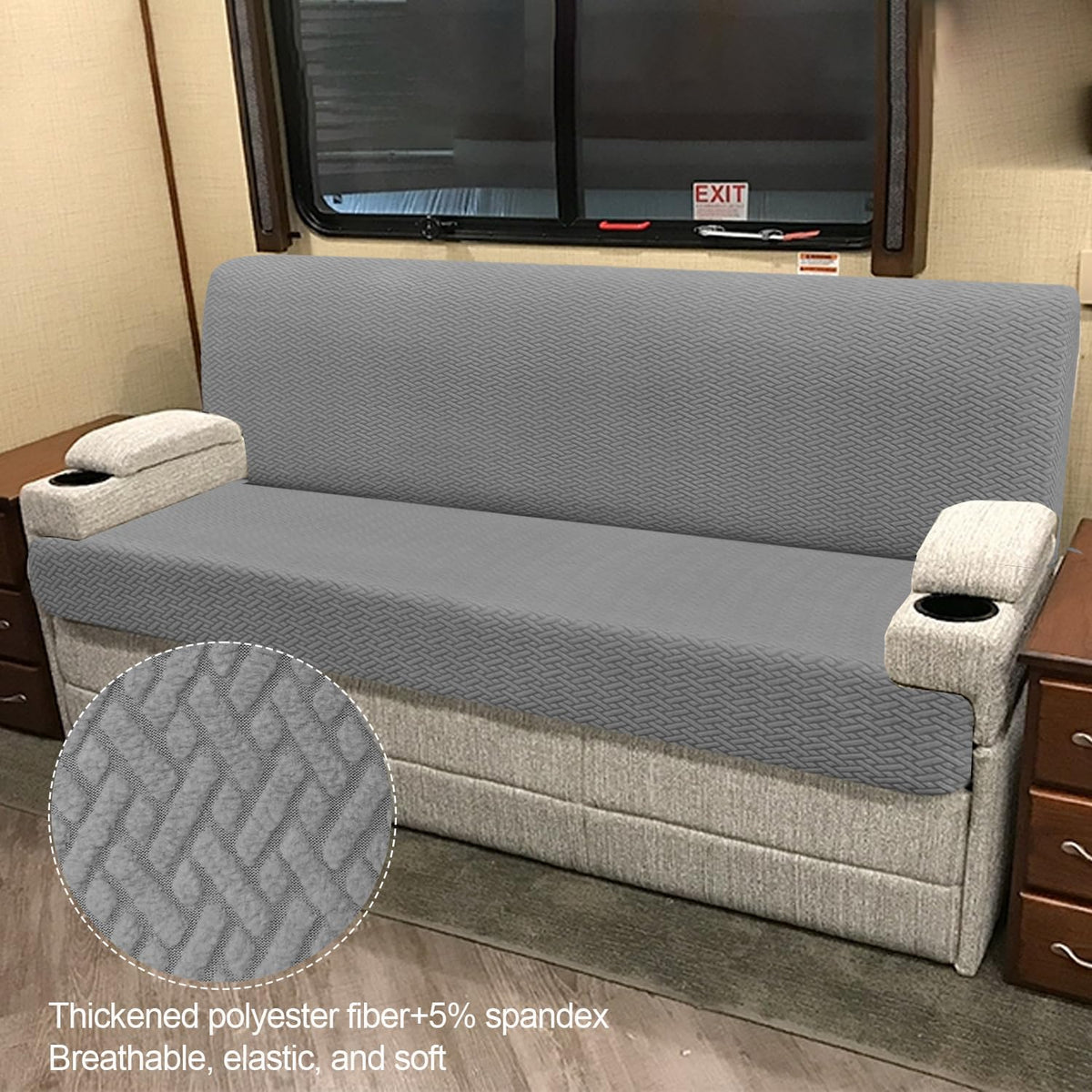 Heicofer breathable microfiber seat cover maintains comfort during long drives.