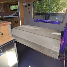 Heicofer RV couch cover seam detail highlights durable stitching
