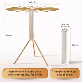 HEILAIYI portable laundry stand suitable for indoor or outdoor use.