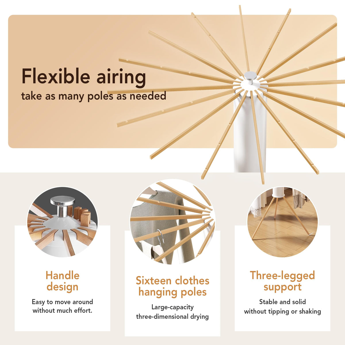 HEILAIYI rust-free hardware ensures long-lasting performance in damp spaces.