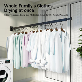 HEILAIYI near-window setup exposes clothes to sun for faster drying.