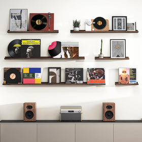 Heimlove slim wall shelves for decluttering surfaces and visual balance.
