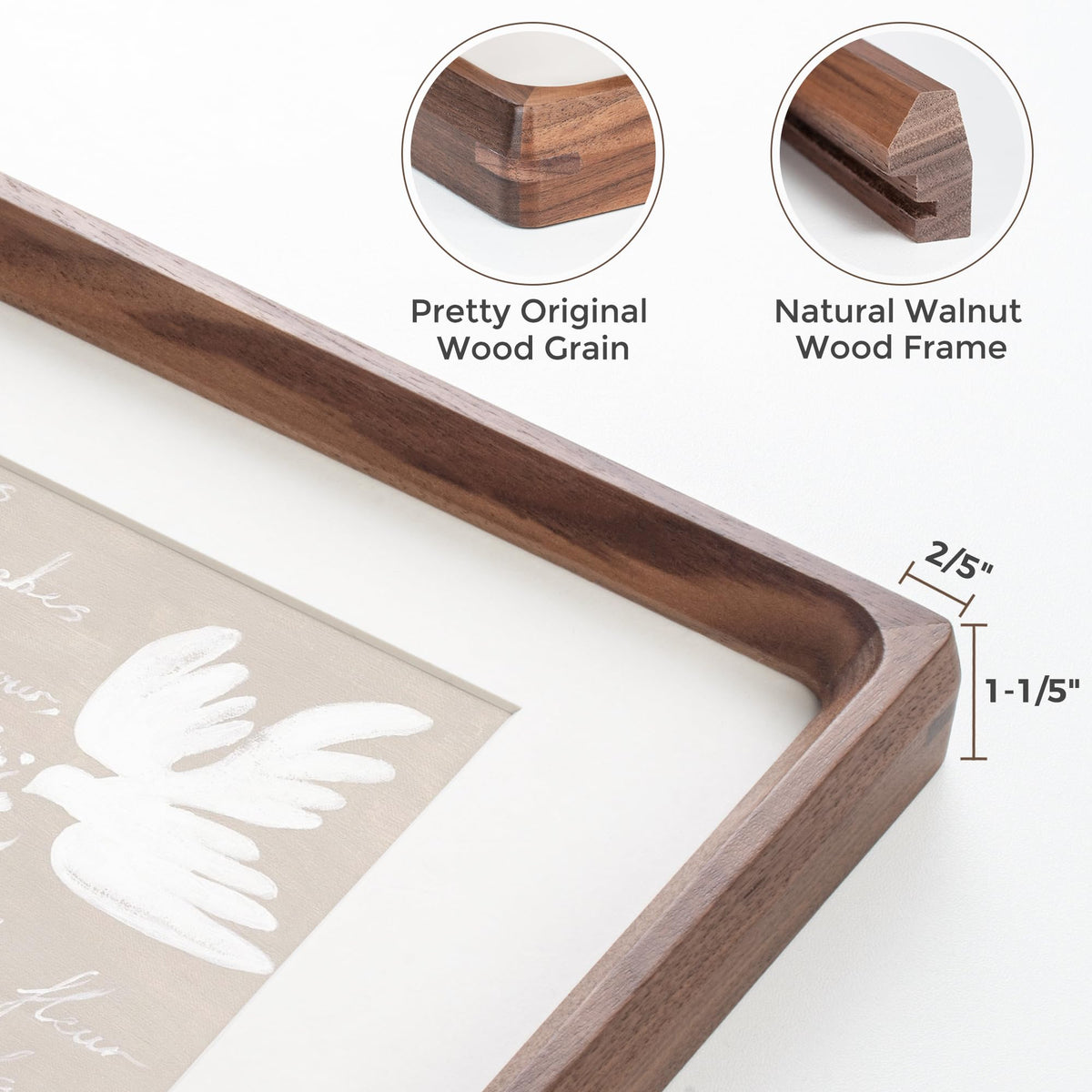 Heimlove frame with 2 mm tempered glass front