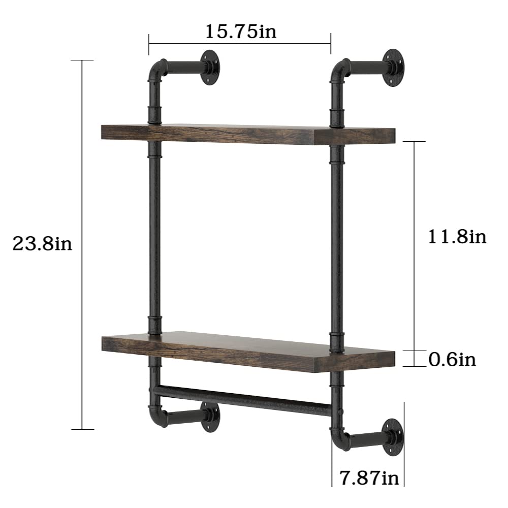 Helsin versatile industrial shelf fits living rooms and entryways.