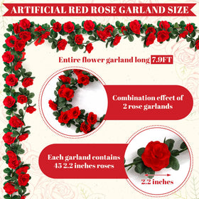 Derby roses vine with 90 roses per pack for a lush display.