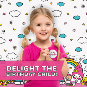 Hello Kitty It's My Birthday sticker adds a festive focal point