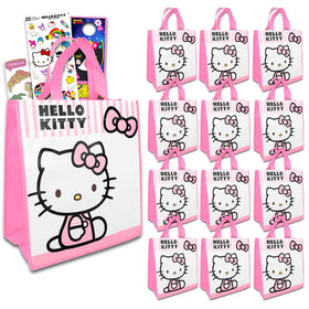 Hello Kitty tote bag with colorful artwork, ideal for party favors and loot bags