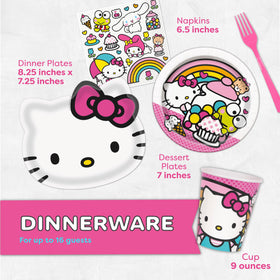 Hello Kitty napkins for easy cleanup and cute styling