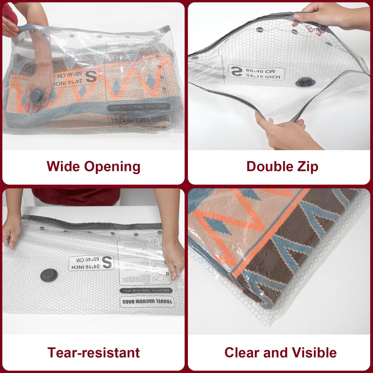 HelpLand thick PA+PE material bag emphasizes durability and reuse