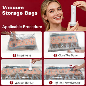 HelpLand transparent vacuum bag allows quick content checks