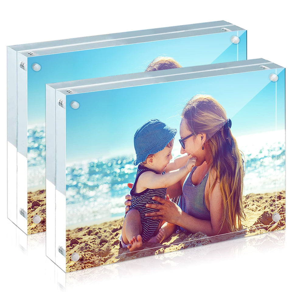 HELPLEX 4x6 acrylic frame with double-sided memory display on both sides