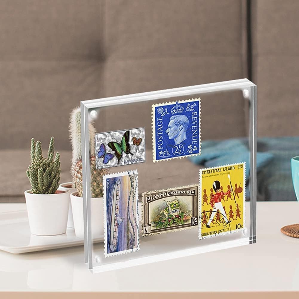 HELPLEX UV-protected acrylic frame preserves photo quality for years of viewing.