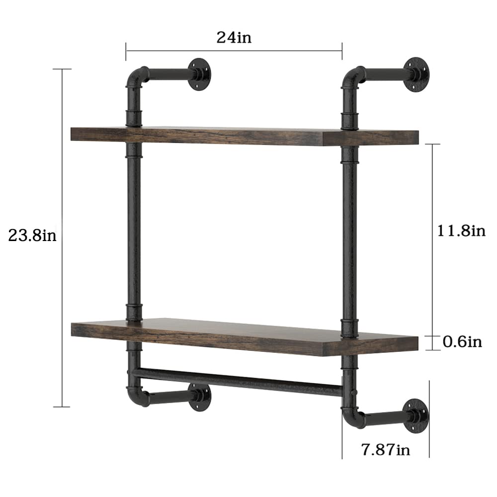 Helsin easy-assembly bathroom shelf kit with clear instructions.