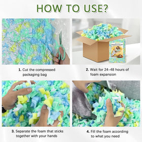 Hem Dgpsy pillow refill with durable memory foam strands